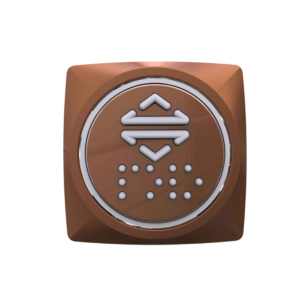 Button - Square (Bronze)